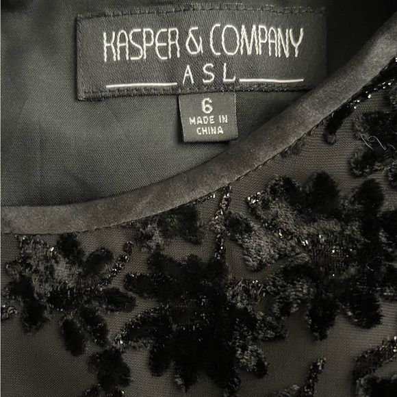 NWT's Kasper & Company ASL Silk Burnout Floral  2 Pc Blouse Skirt Maxi Gown Sz 6 - Picture 3 of 11